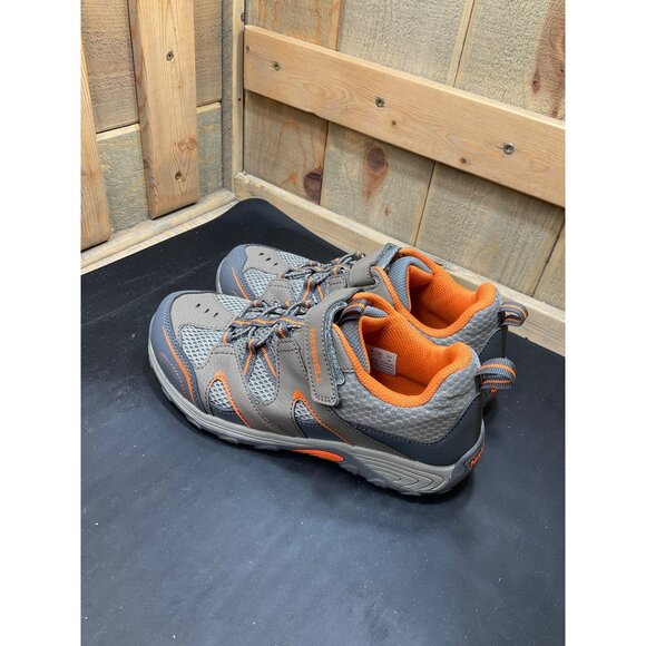 Merrell Boys Size 5 Gray & Orange Hiking Shoes With Hook & Loop & Lace-Up Closur - Picture 4 of 7